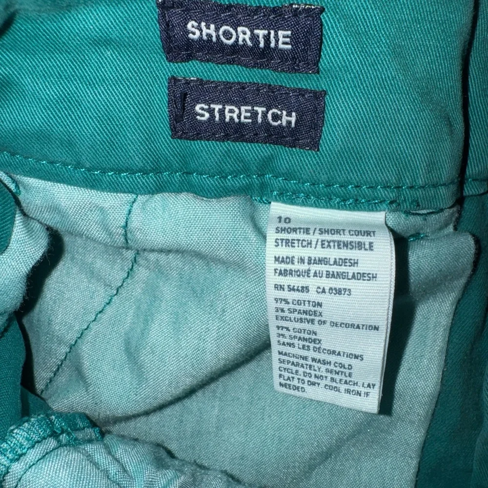 Women’s American Eagle Teal Low Rise Shortie Stretch Shorts Y2K Size 10 EUC